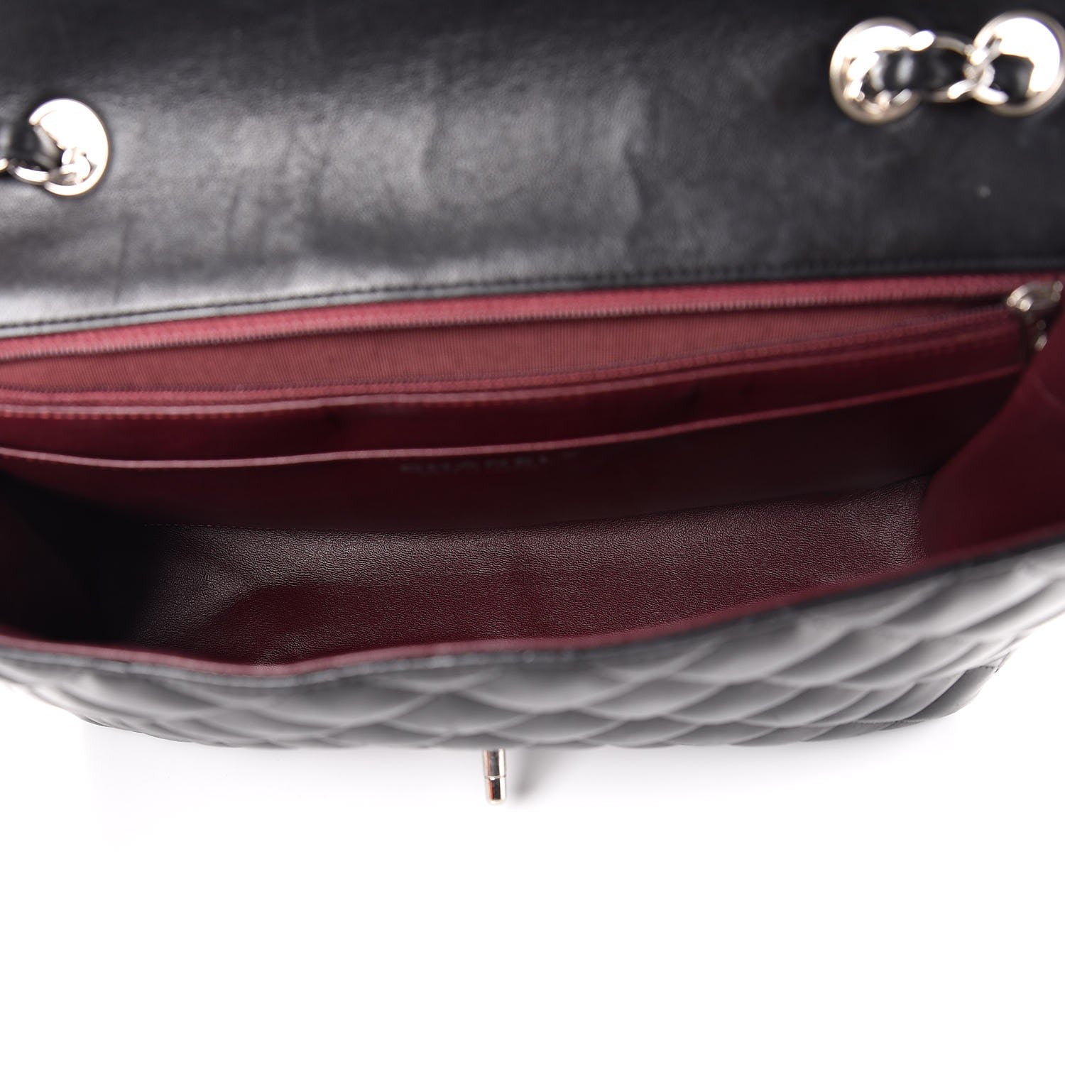 Chanel Lambskin Quilted Jumbo Single Flap Black 6 of 12