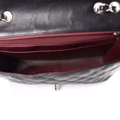 Chanel Lambskin Quilted Jumbo Single Flap Black 6 of 12