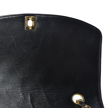 Chanel Lambskin Quilted Medium Single Flap Black 14 of 21