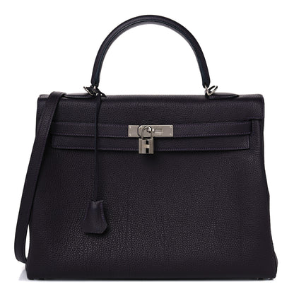Hermes Togo Kelly Retourne 35 Raisin 1 of 20
