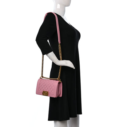 Chanel Calfskin Quilted Small Boy Flap Pink 2 of 9