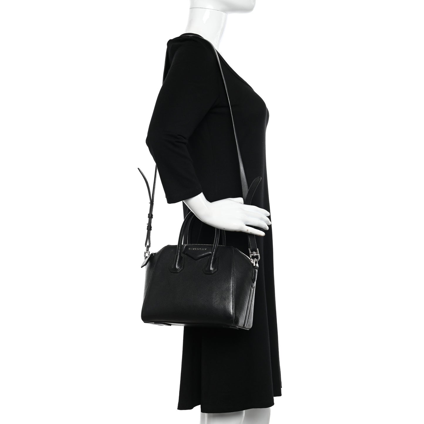 Sugar Goatskin Mini Antigona Black
