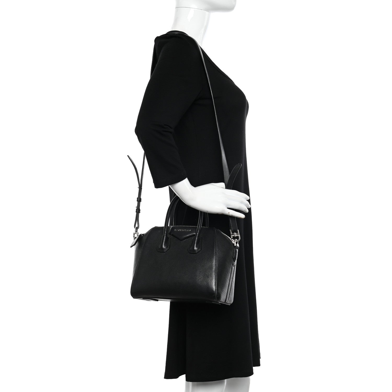 Givenchy Sugar Goatskin Mini Antigona Black 2 of 15