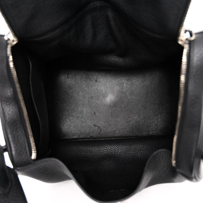 Hermes Taurillon Clemence Lindy 34 Black 5 of 10