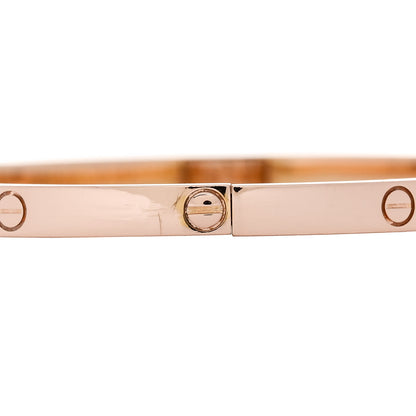 Cartier 18K Pink Gold Small LOVE Bracelet 17 4 of 8