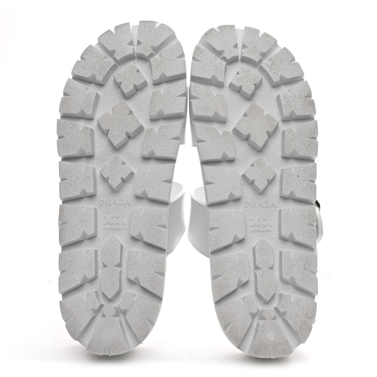 EVA Rubber Double Strap 20mm Fussbett Sandals 40 White