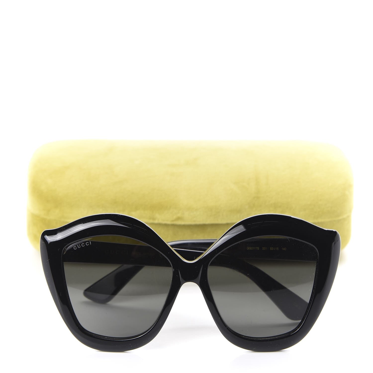 Gucci Cat Eye GG0117S Sunglasses Black 8 of 8