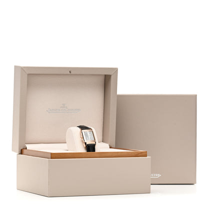 Jaeger-LeCoultre 18K Rose Gold Alligator Diamond 33mm Reverso Classic Duetto Manual Winding Watch Black Q2662420 7 of 7