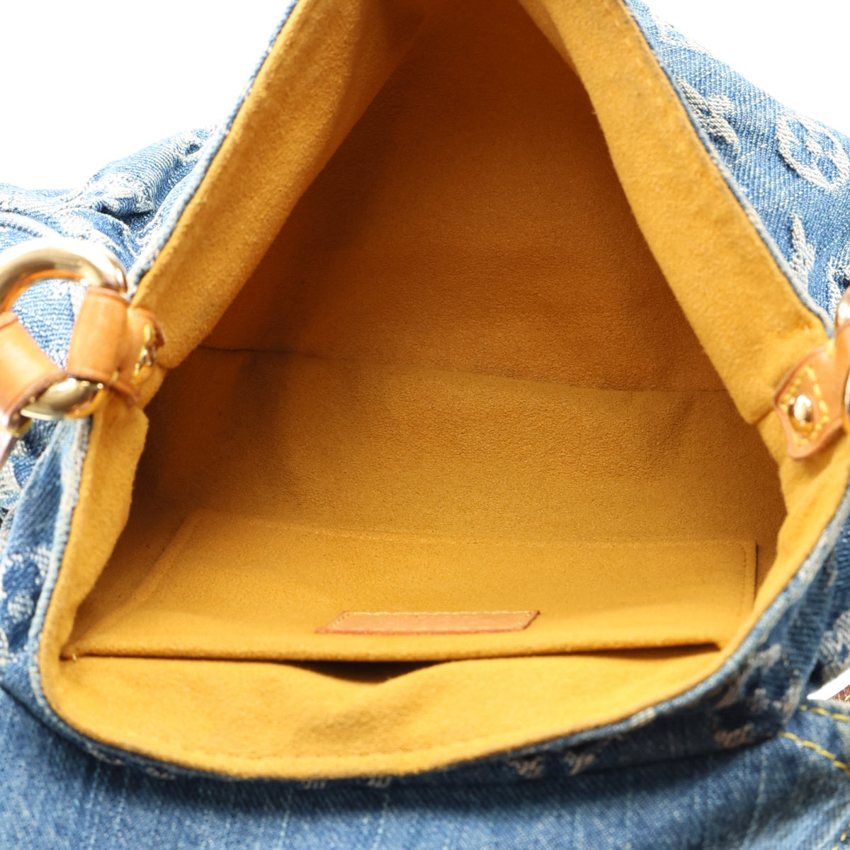 Monogram Denim Mini Pleaty Blue