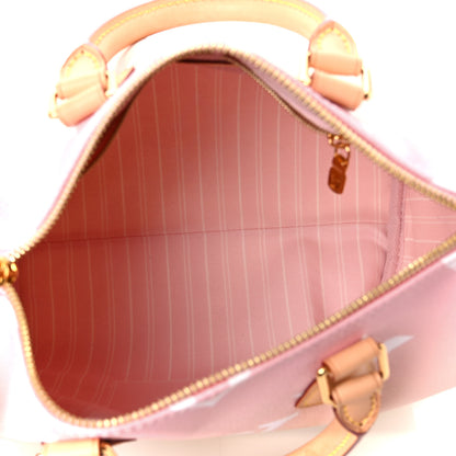 Louis Vuitton Monogram Giant By The Pool Speedy Bandouliere 25 Light Pink 5 of 12
