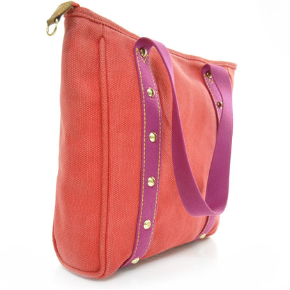 Louis Vuitton Toile Antigua Cabas MM Red Pink 2 of 8