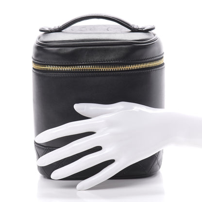 Chanel Lambskin Vanity Cosmetic Case Black 2 of 13