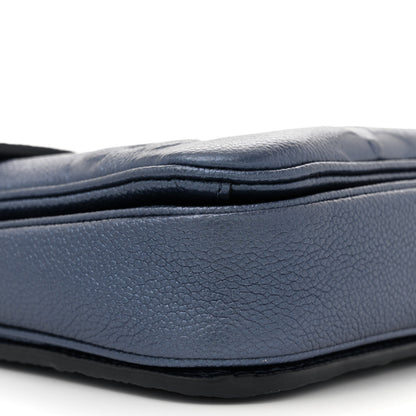 Louis Vuitton Metallic Empreinte Monogram Giant Pochette Metis Navy Nacre 9 of 10