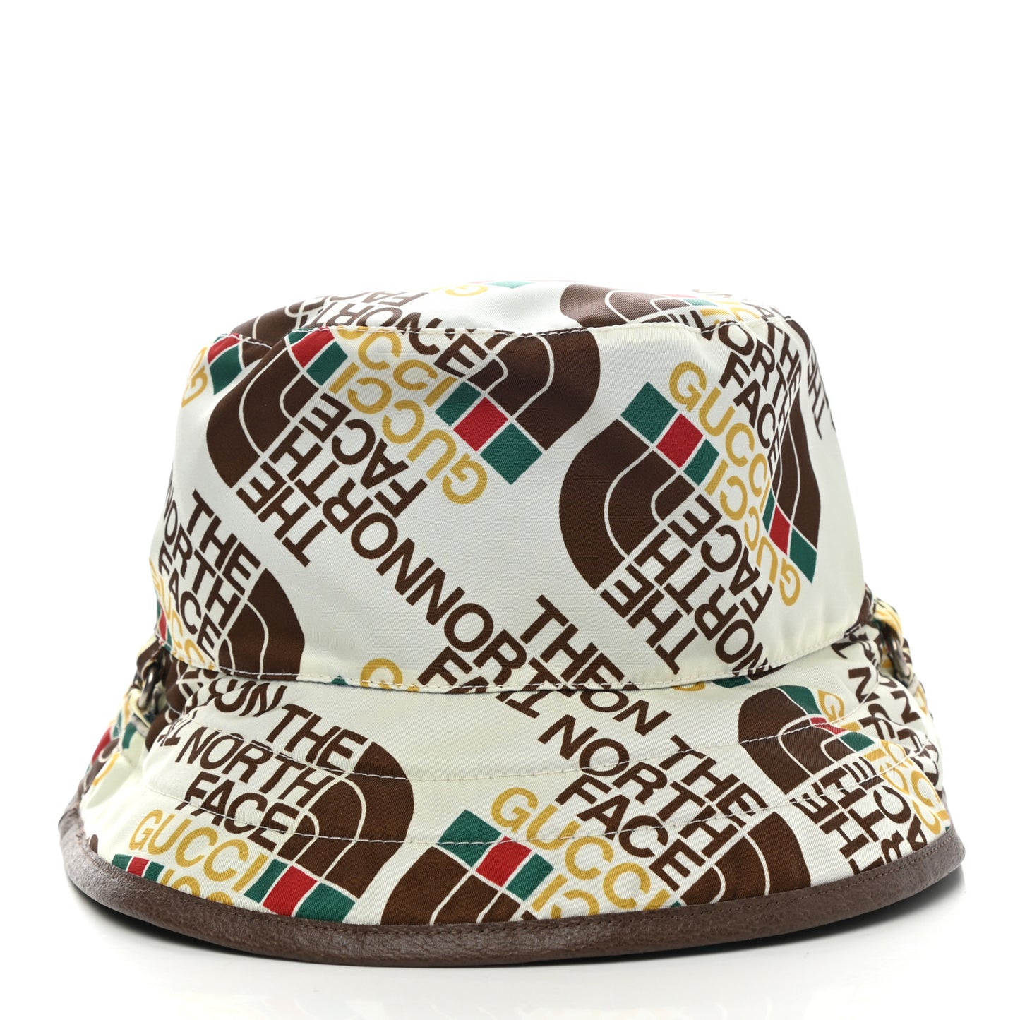 X THE NORTH FACE Nylon Reversible Self-Tie Bucket Hat L Beige Sky Blue