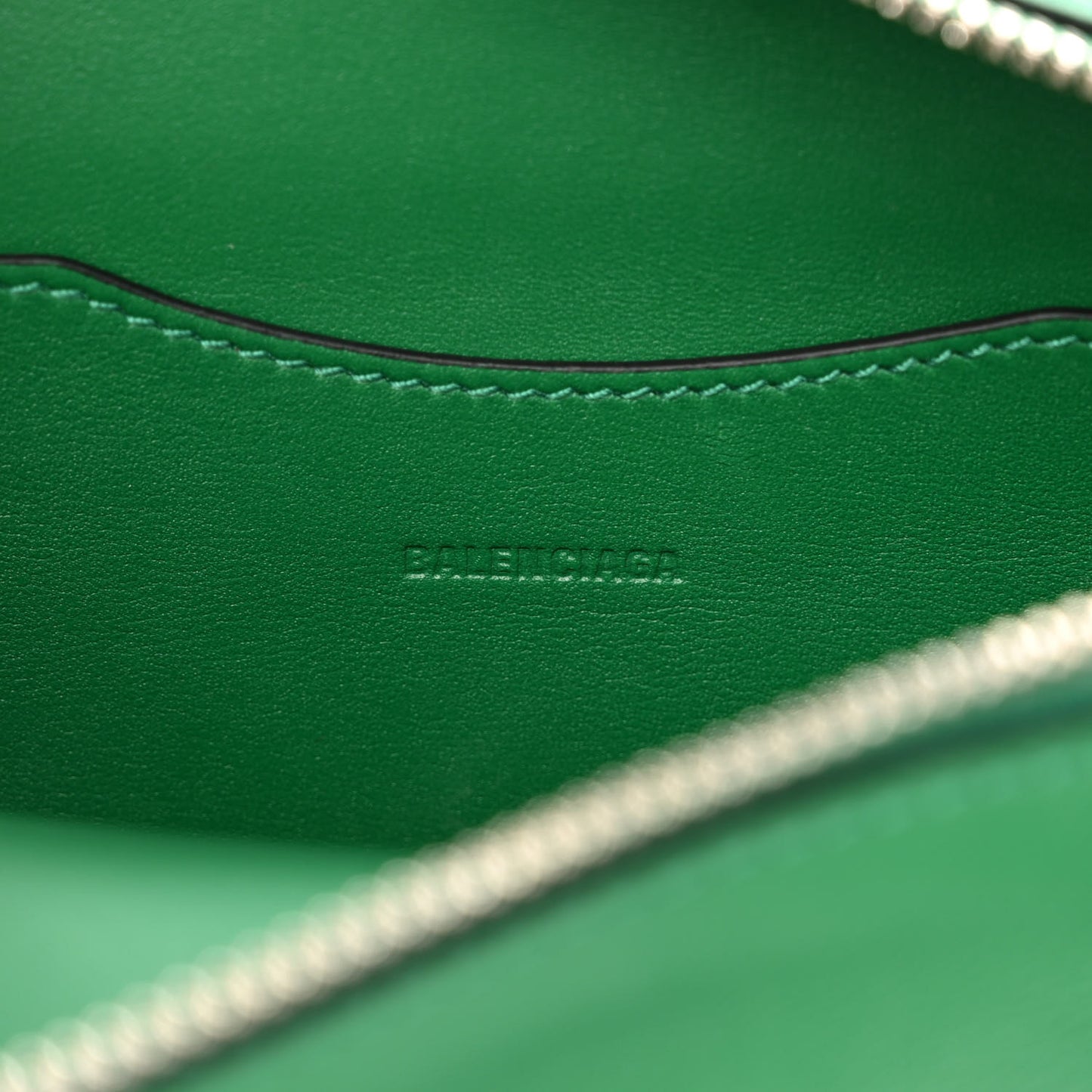 Smooth Calfskin Neo Classic Silver Hardware Mini City Grass Green