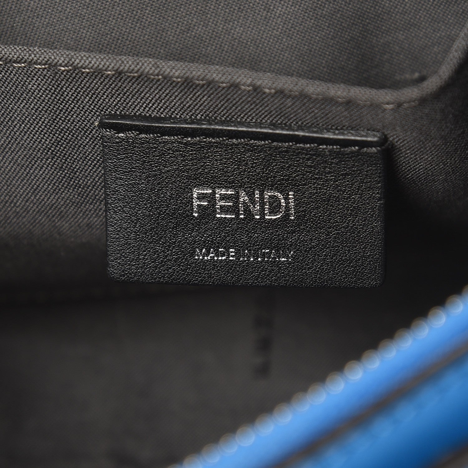 Fendi Vitello Dolce Mini By The Way Boston Bag Blue Royal 7 of 10