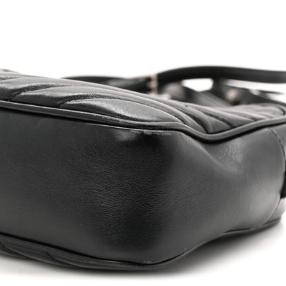 Saint Laurent Calfskin Matelasse Monogram Lou Camera Bag Black 10 of 12