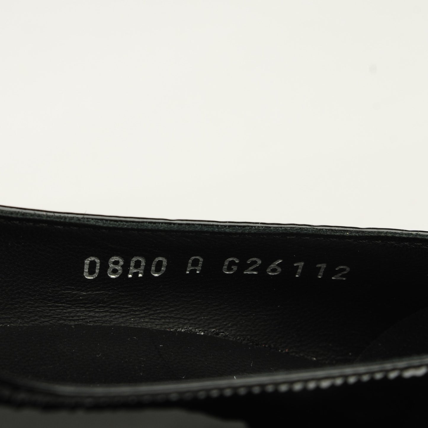 Patent Cap Toe Pumps 38.5 Black White
