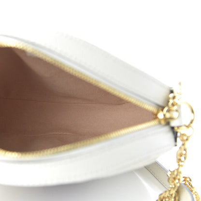 Gucci Textured Calfskin Web Mini Ophidia Round Shoulder Bag Mystic White 5 of 10