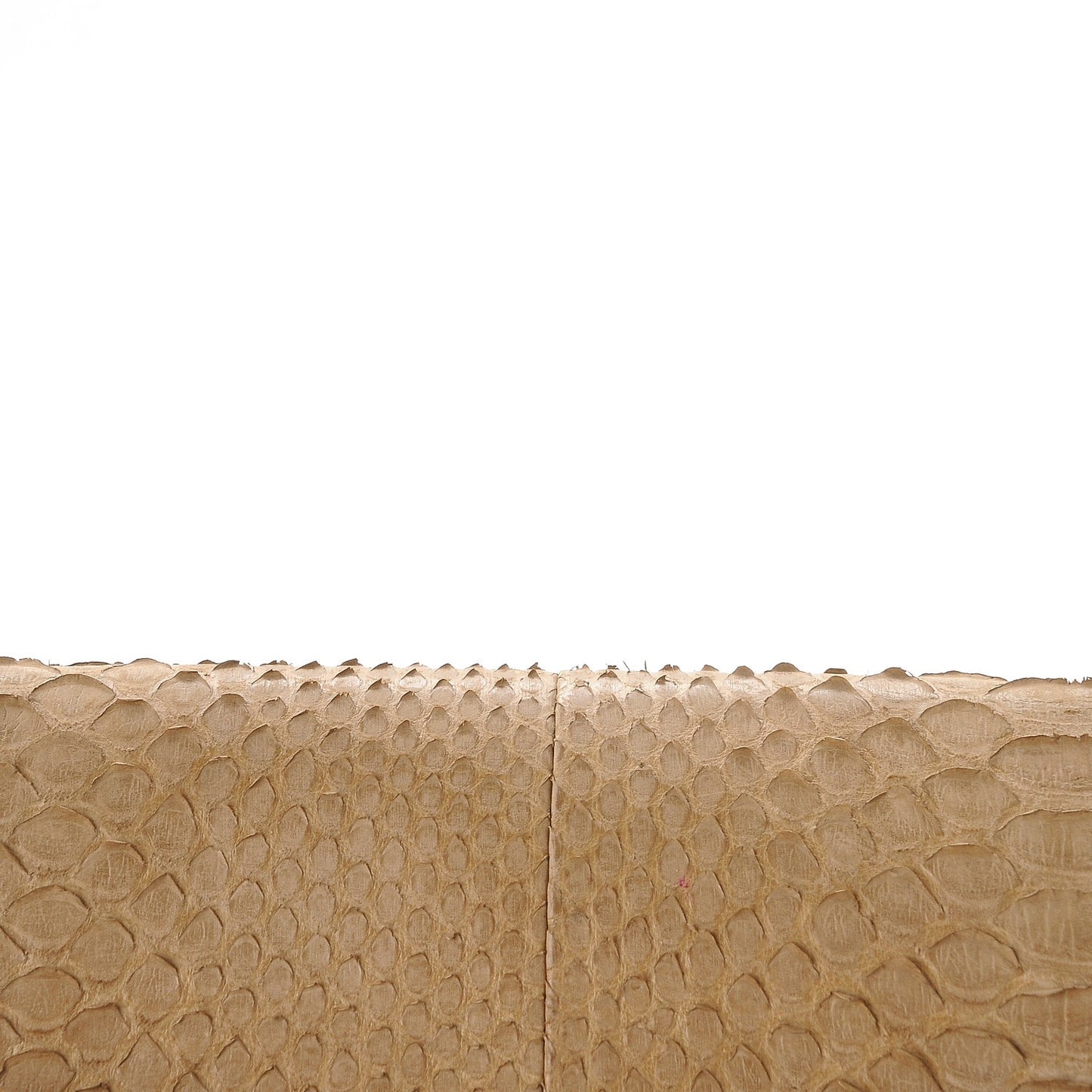 Python Jumbo Double Flap Beige