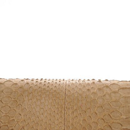 Chanel Python Jumbo Double Flap Beige 10 of 15