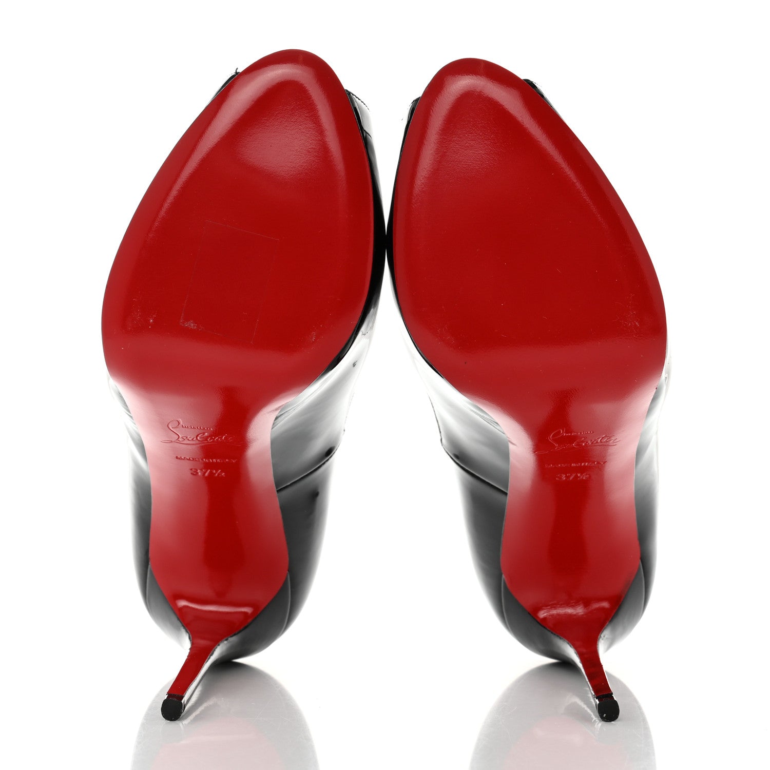 Christian Louboutin Patent New Very Prive Pumps 37.5 Black 5 of 8
