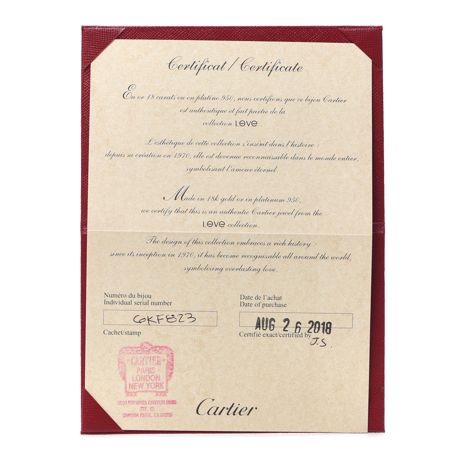 Cartier 18K White Gold 5.5mm LOVE Ring 62 10 5 of 5