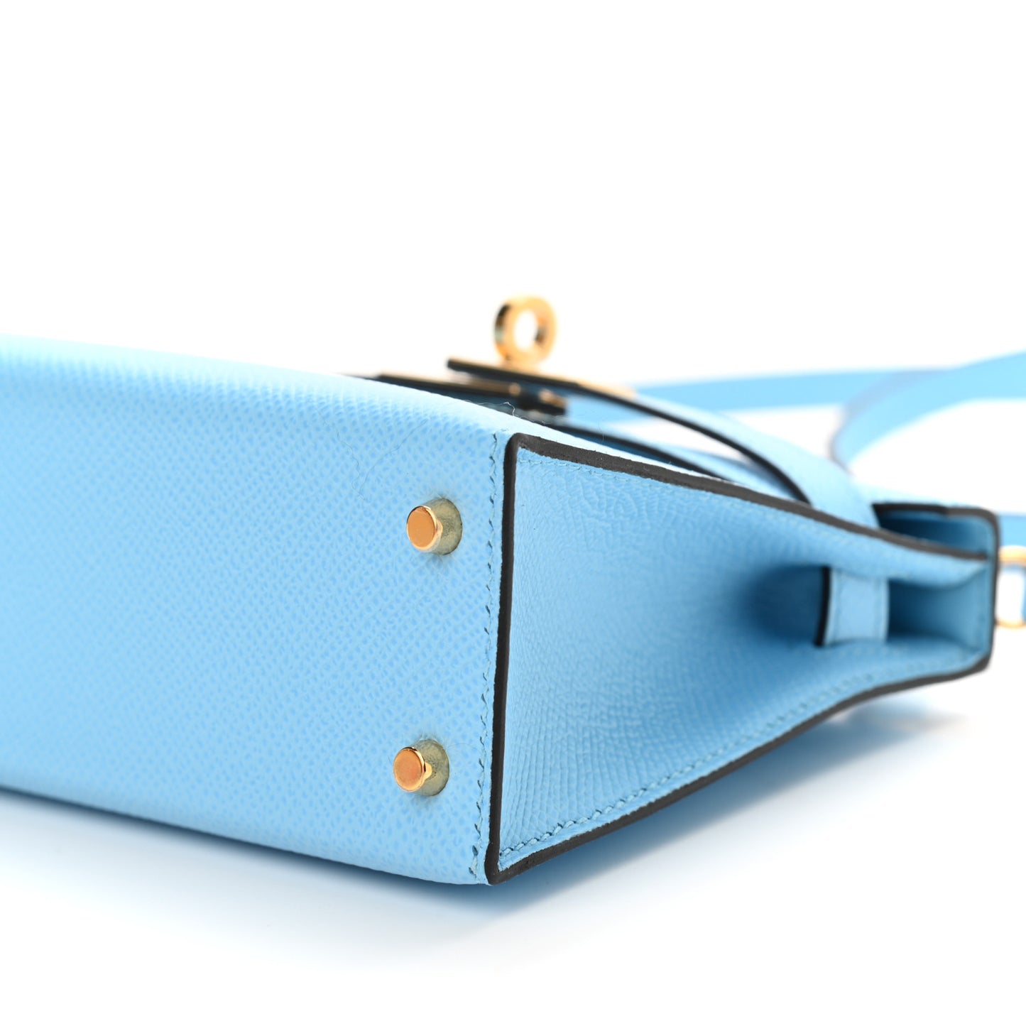 Epsom Mini Kelly Sellier 20 Celeste