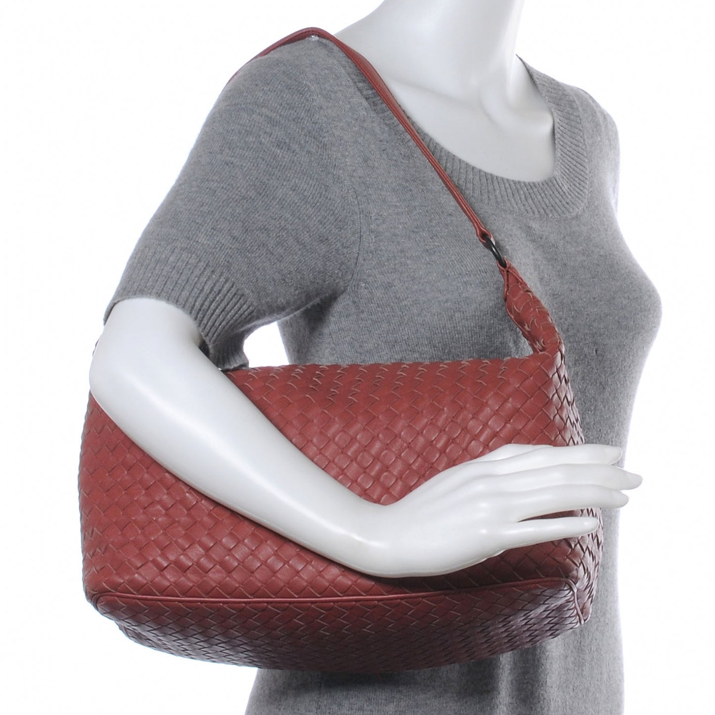 Nappa Intrecciato Shoulder Bag Appia