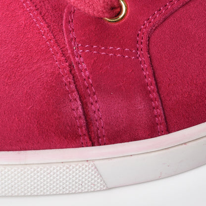 Christian Louboutin Suede Frangine Costa Flat Sneakers 37.5 Rosa 12 of 12
