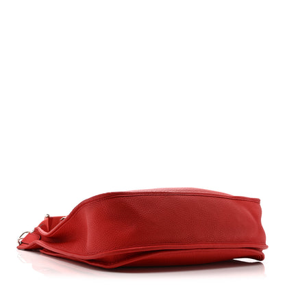 Hermes Taurillon Clemence Evelyne III GM Rouge Pivoine 4 of 10