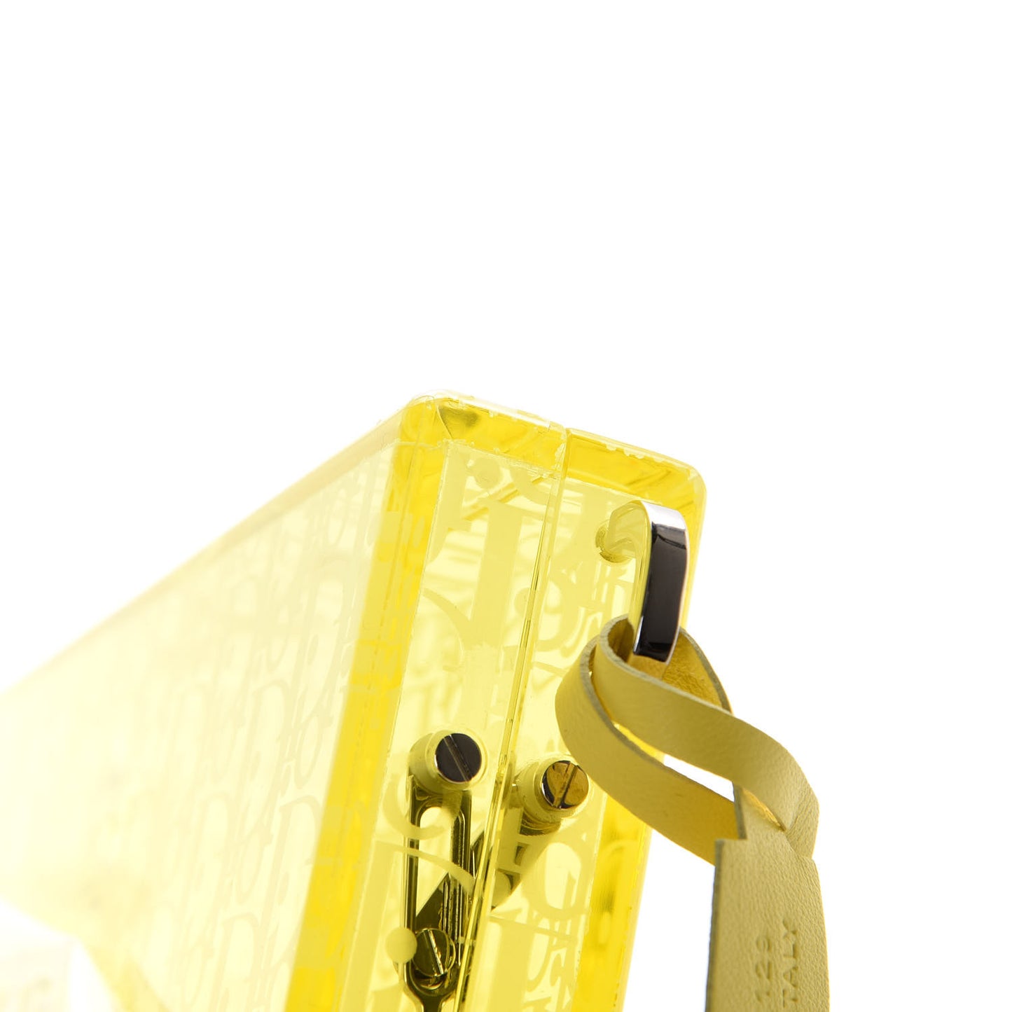 X RIMOWA Plexiglass Pouch Translucent Yellow
