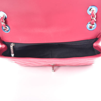 Chanel Patent Quilted Large Coco Shine Flap Pink 5 of 11