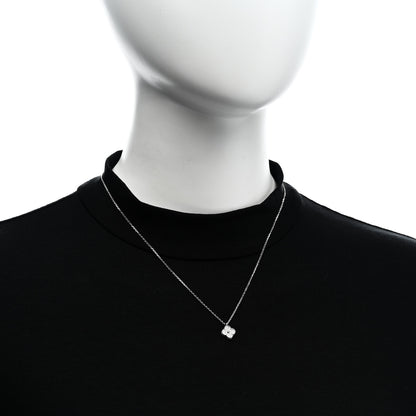 Van Cleef & Arpels 18K White Gold Diamond Sweet Alhambra Pendant Necklace 2 of 6
