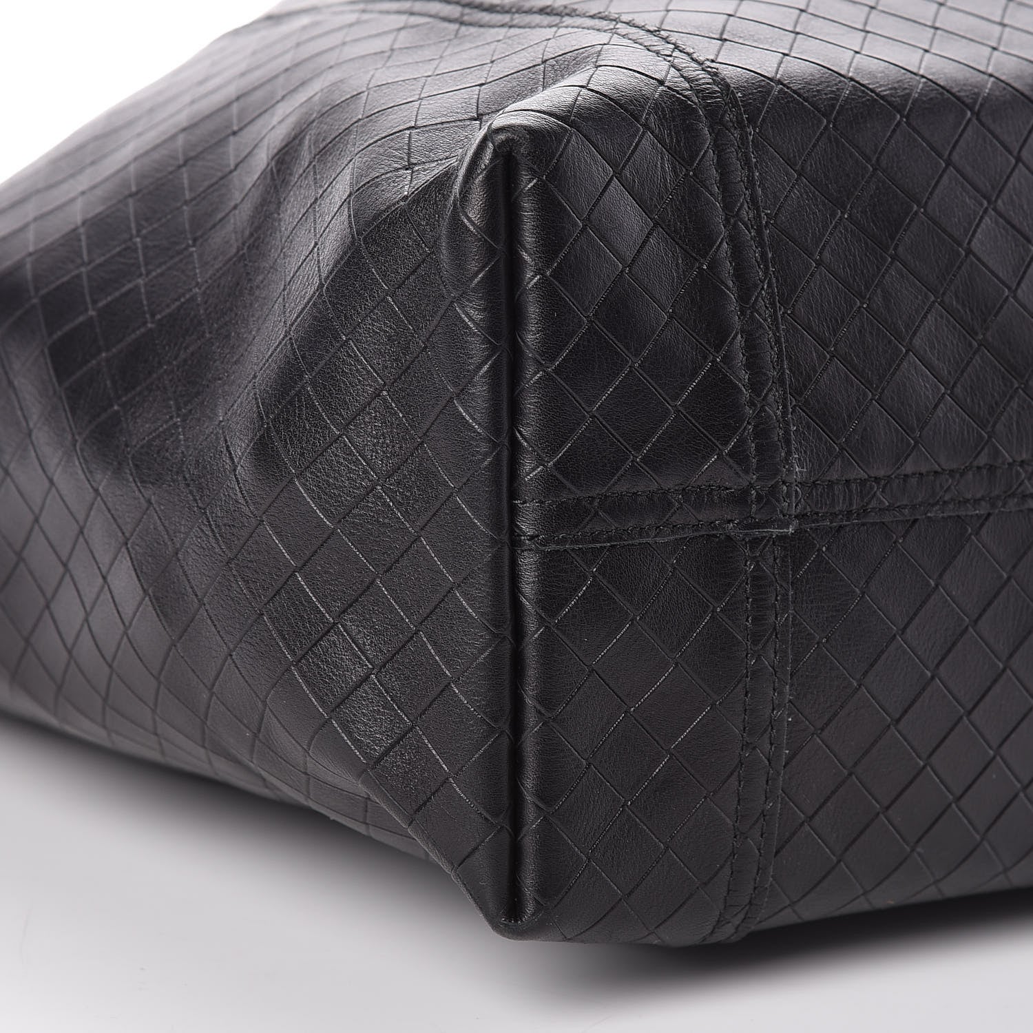 Bottega Veneta Calfskin Intrecciomirage Large Tote Black 8 of 9