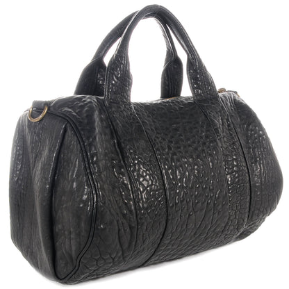 Alexander Wang Pebbled Lambskin Rocco Black Antique Brass Hardware 3 of 7