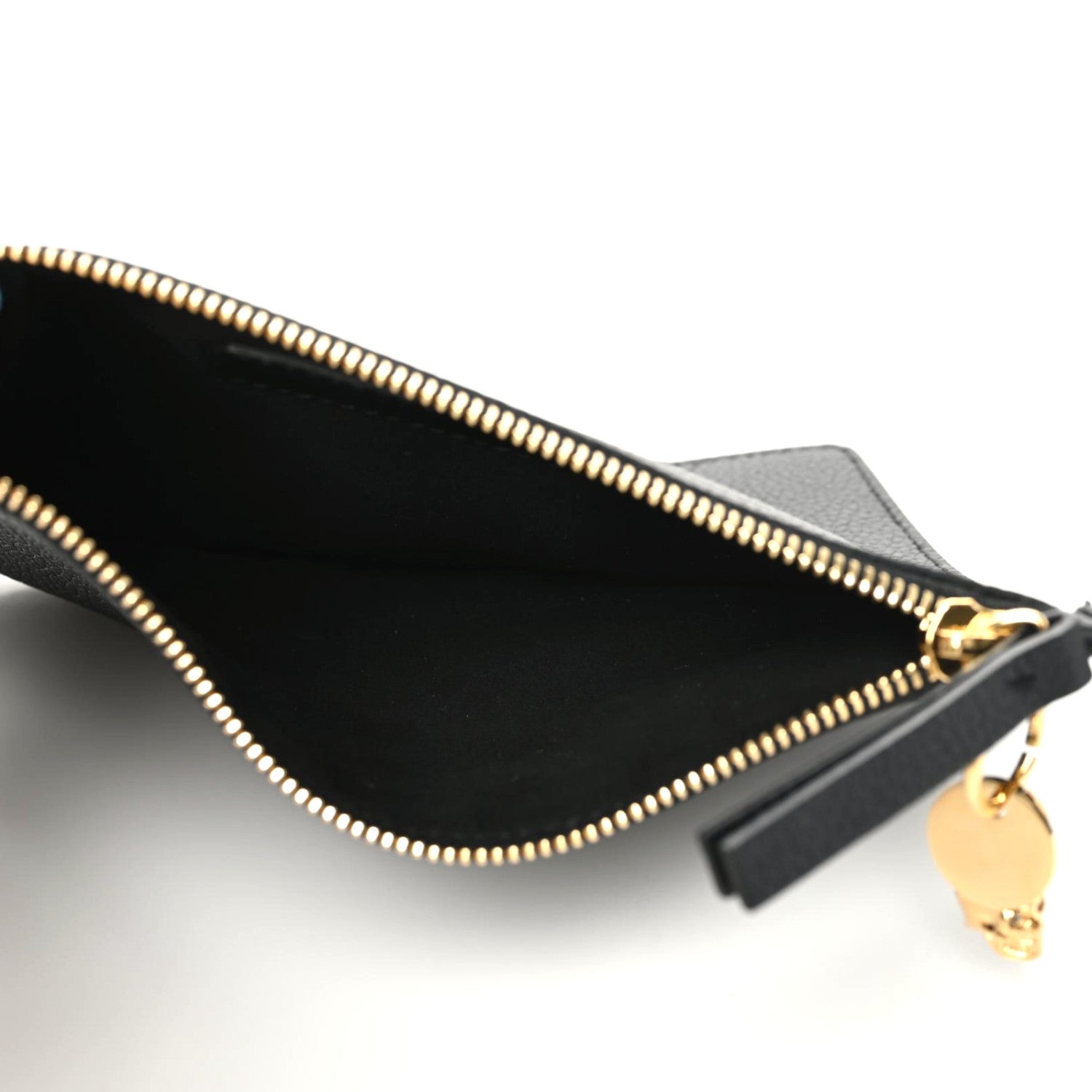Alexander McQueen Calfskin Skull Wristlet Pouch Black 5 of 7