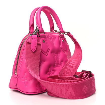 Louis Vuitton Calfskin Bubblegram Alma BB Rose Miami 3 of 9