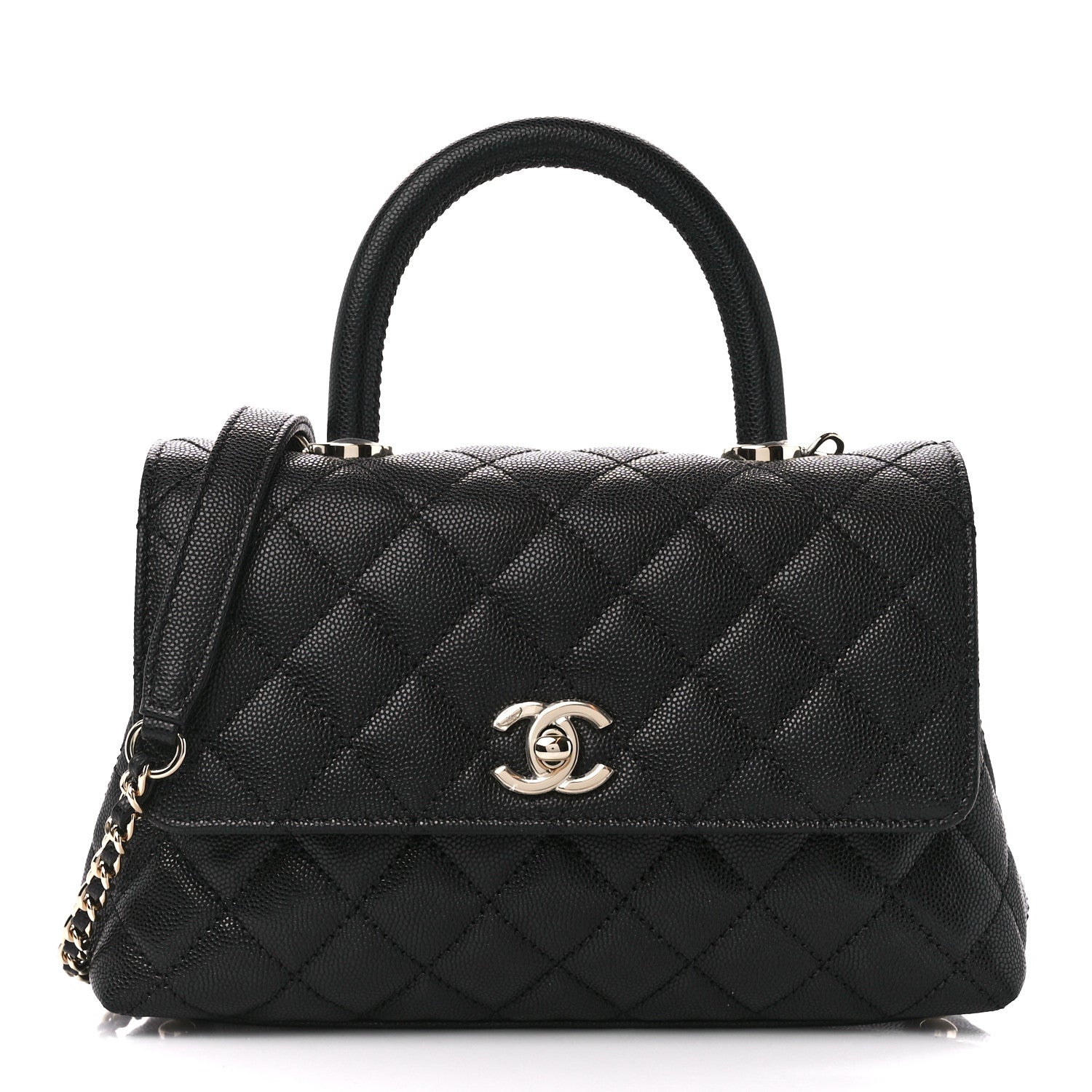 Chanel Caviar Quilted Mini Coco Handle Flap Black 1 of 12