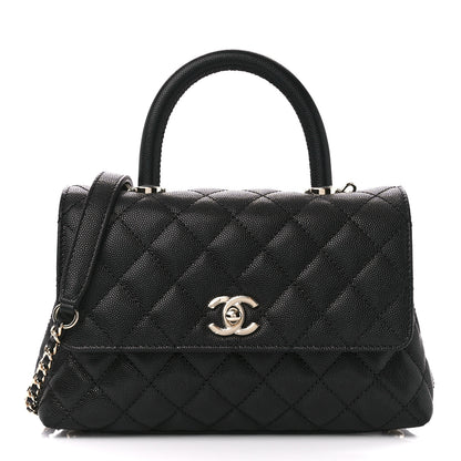 Chanel Caviar Quilted Mini Coco Handle Flap Black 1 of 12