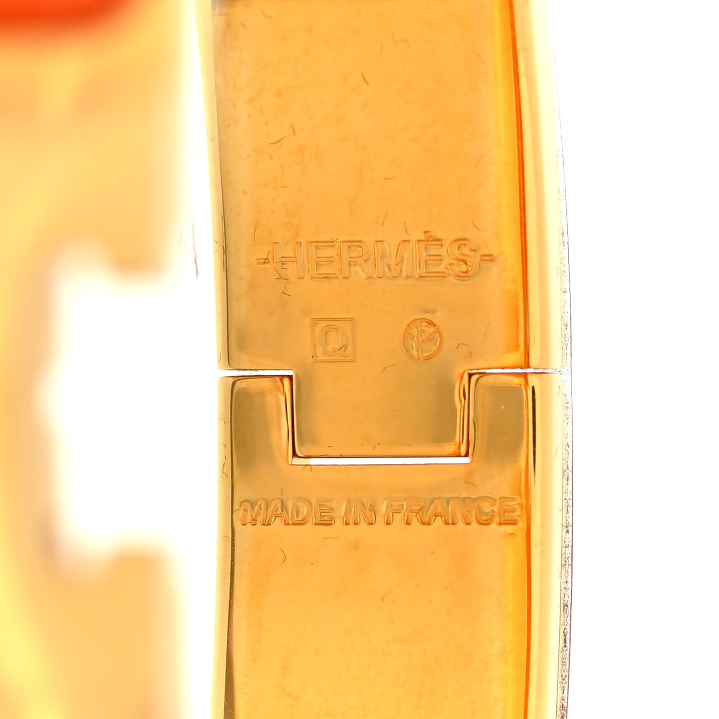 Enamel Narrow Clic Clac H Bracelet PM Orange