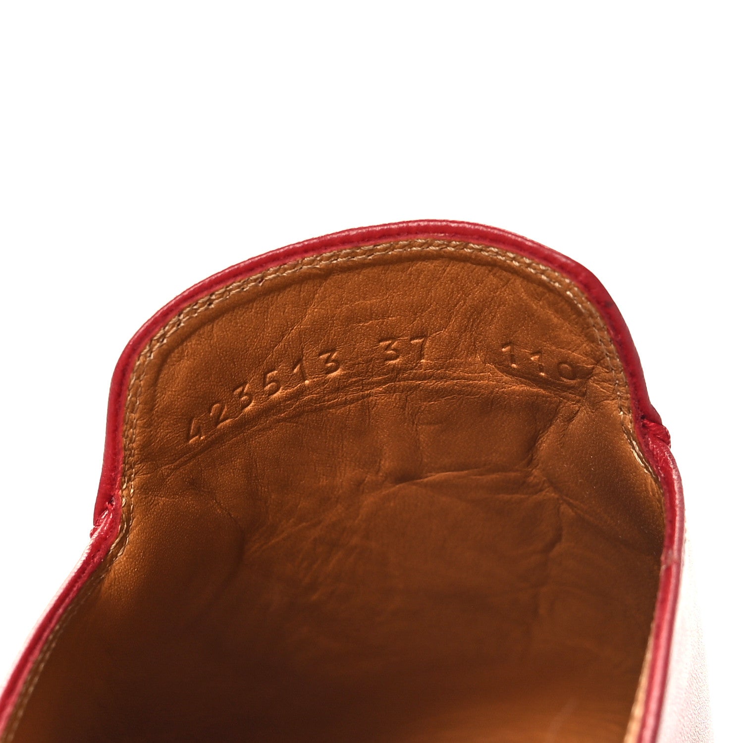 Gucci Malaga Kid Womens Princetown Slippers 37 Hibiscus Red 7 of 10