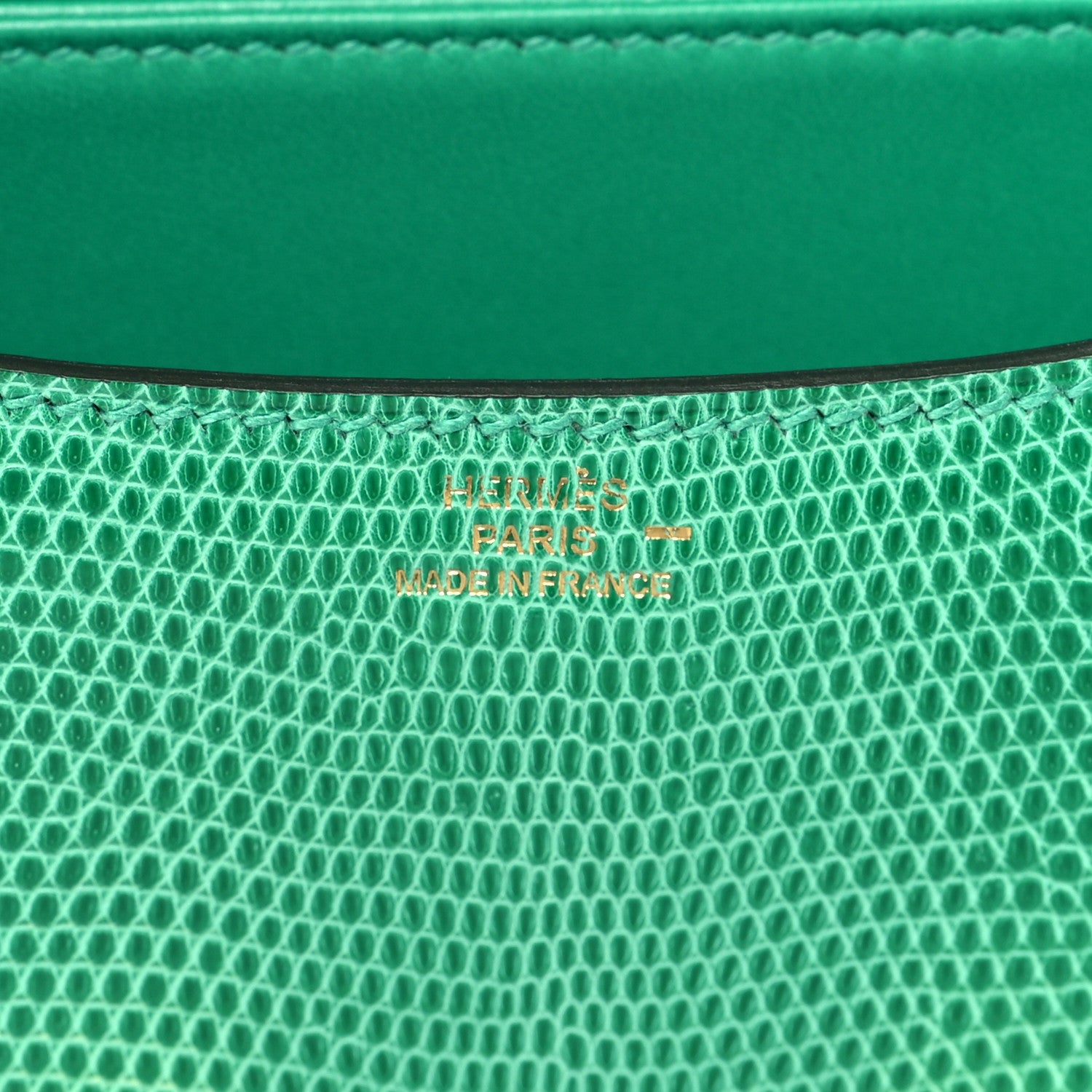 Hermes Lizard Constance 18 Menthe 6 of 10