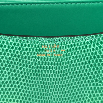 Hermes Lizard Constance 18 Menthe 6 of 10