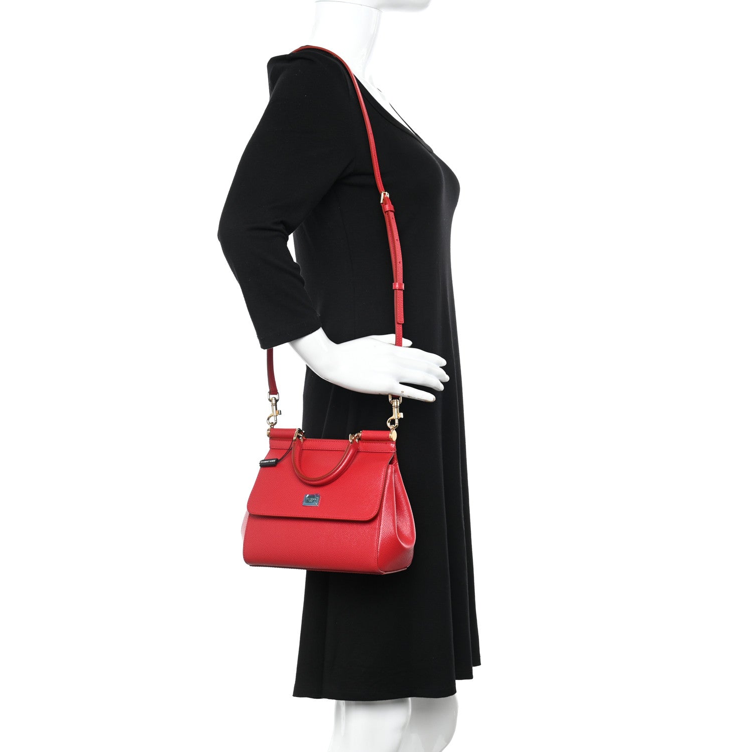 Dolce & Gabbana Dauphine Small Miss Sicily Satchel Red 2 of 10