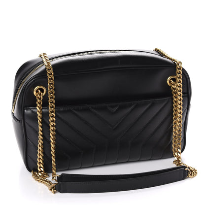 Saint Laurent Calfskin Matelasse Joan Camera Bag Black 3 of 12