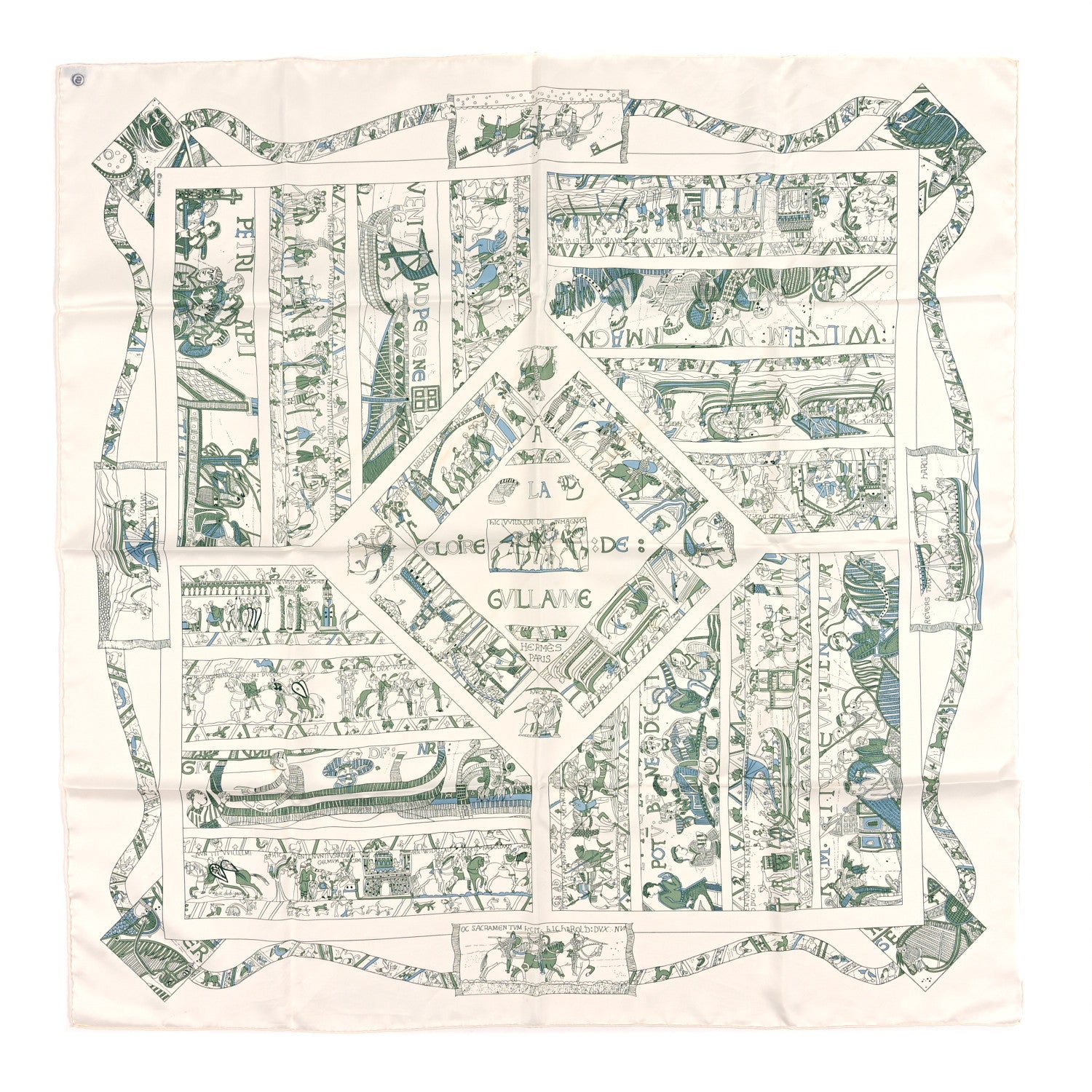 Hermes Silk La Gloire De Guillaume Scarf 90 1 of 3