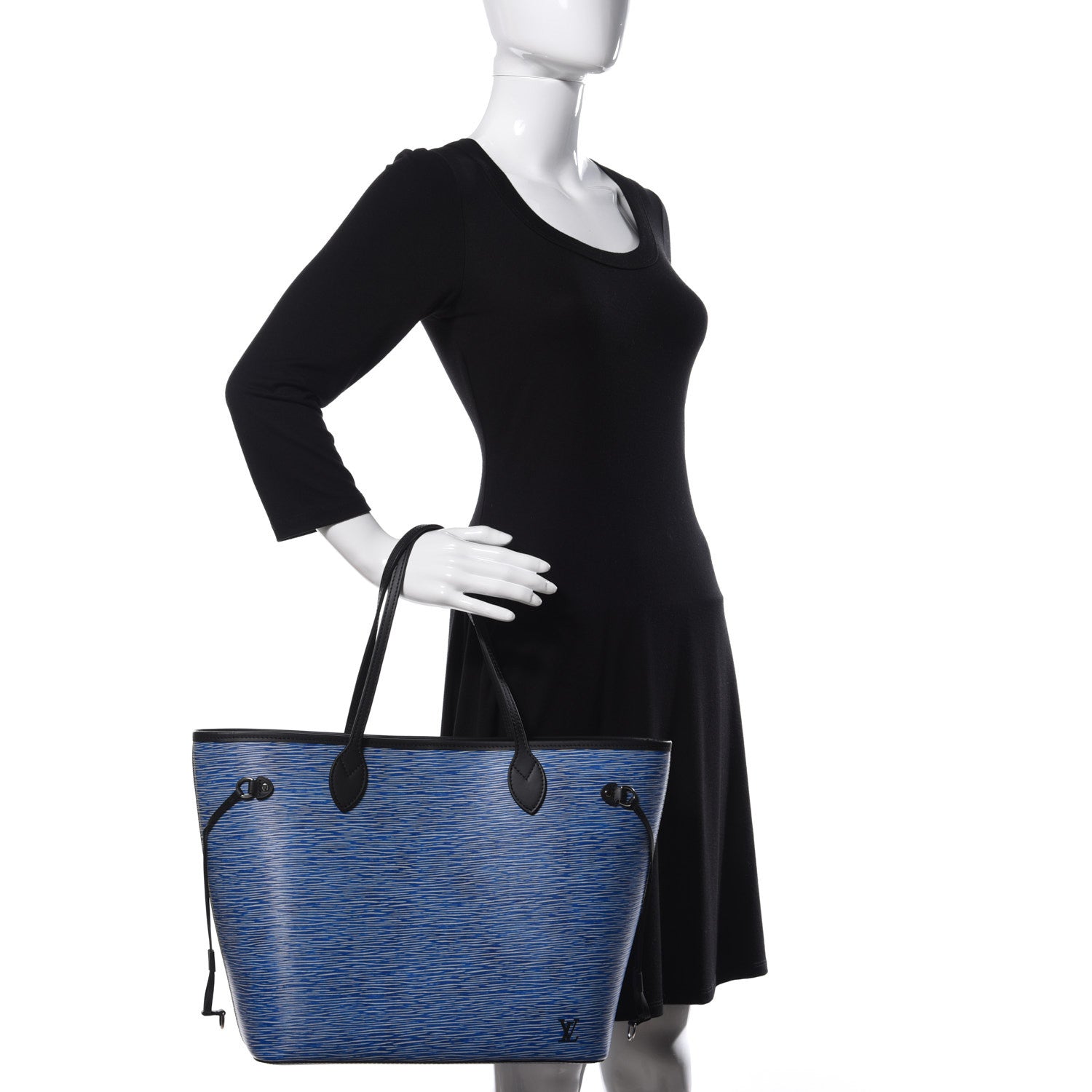 Louis Vuitton Epi Neverfull MM Denim Light 2 of 12