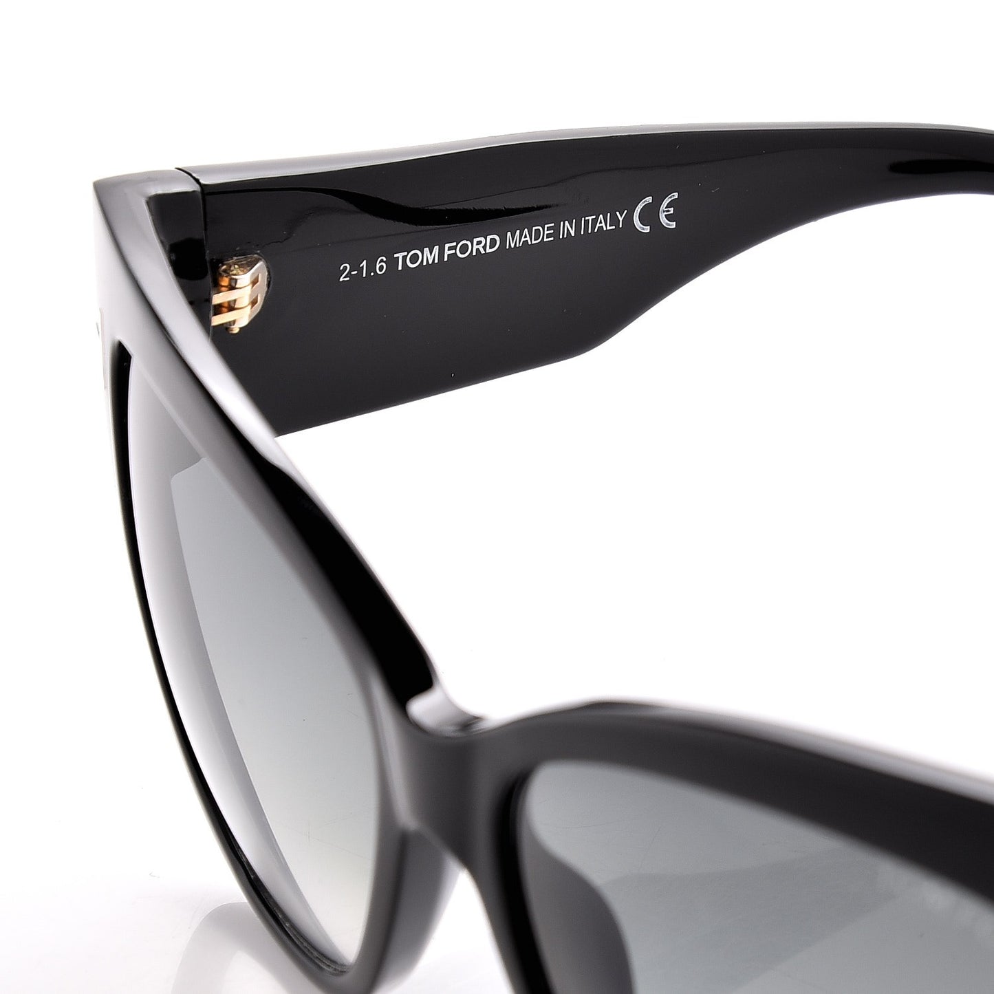 Acetate Anoushka Cat Eye Sunglasses TF371 Black