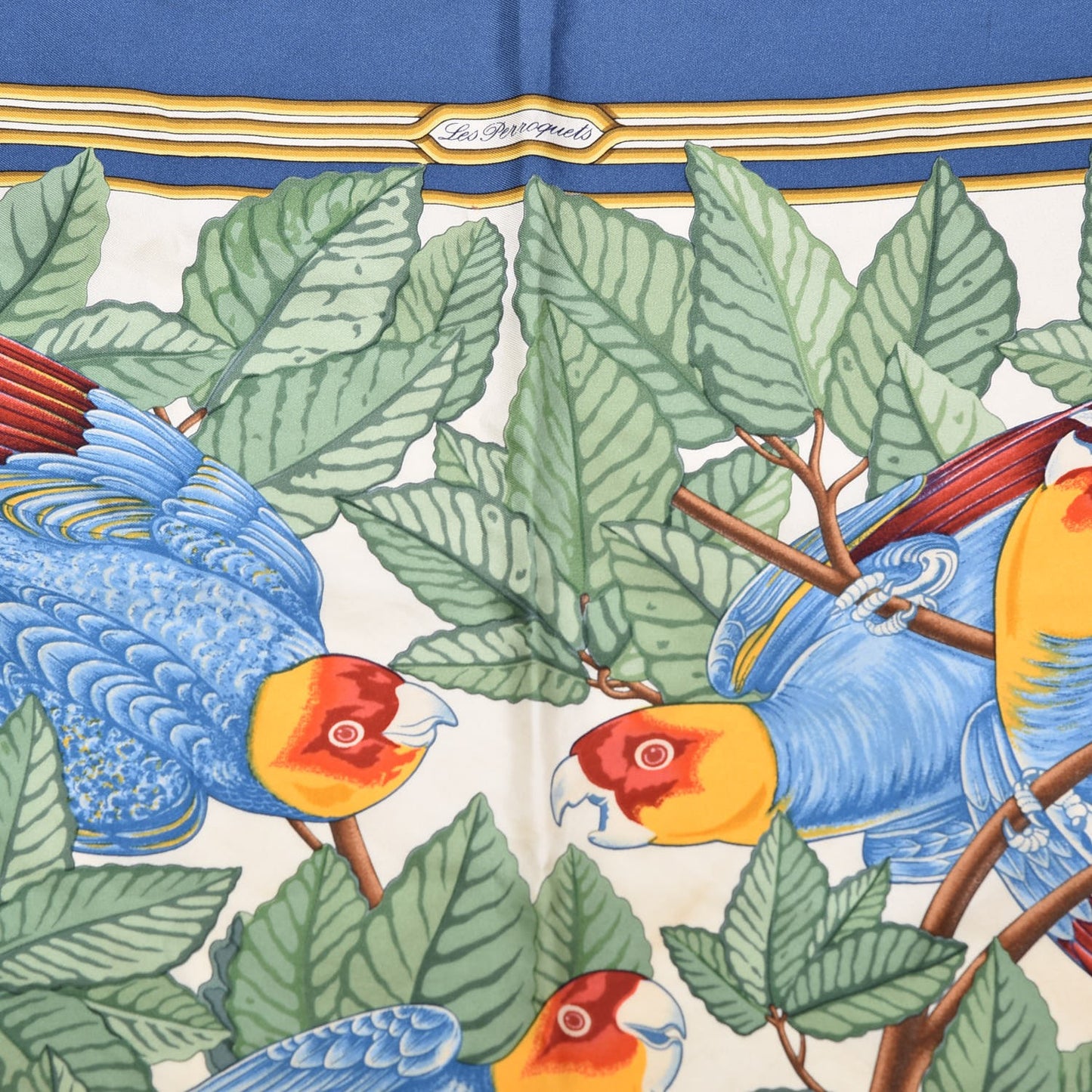 Silk Les Perroquets Scarf 90